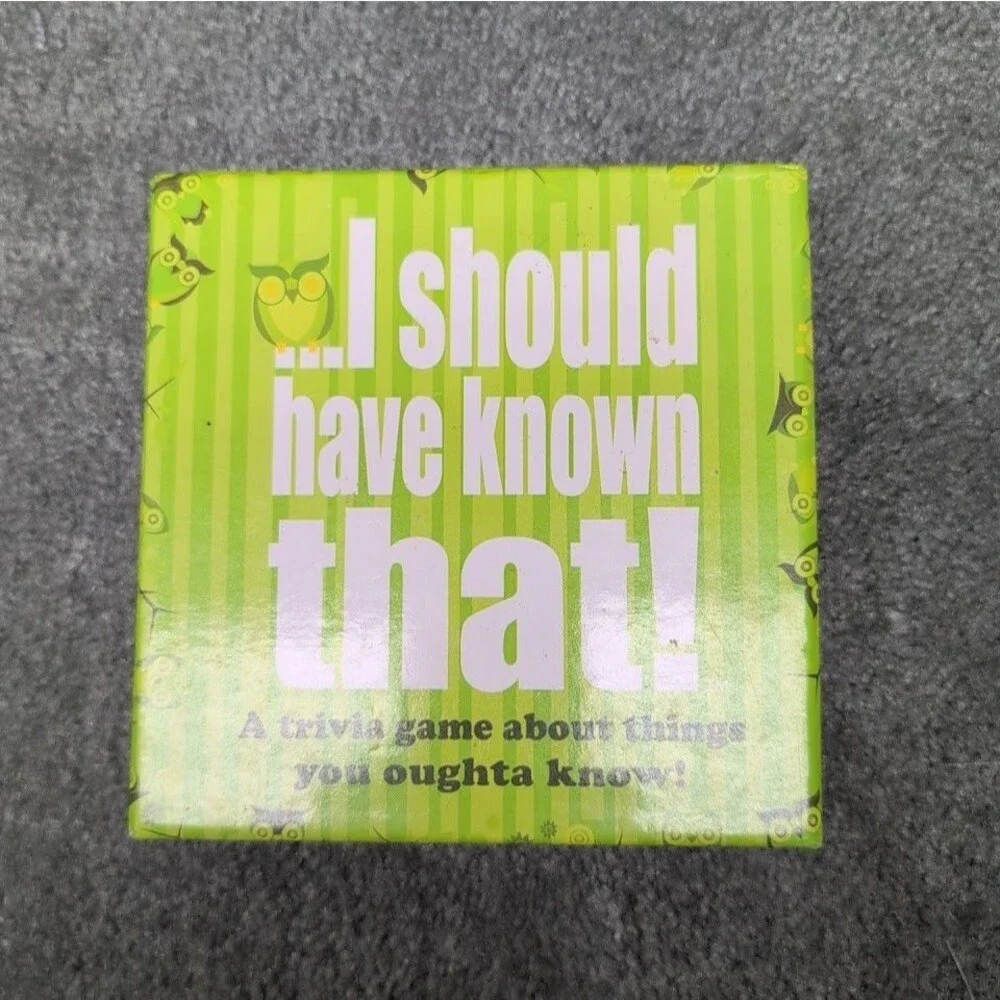 I Should Have Known That Trivia Game About Things You Ought To Know Open Box